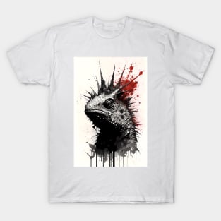 Ink Painting of Horned Lizard T-Shirt